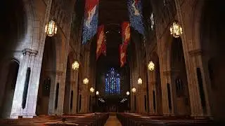 The historic Yellin Chandeliers in the Princeton University Chapel have been restored