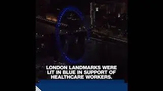 London and Boris Johnson say thank you to all healthcare  workers! Clap for Carers! #ClapForCarers