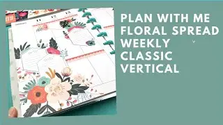 Floral spread Plan with Me Week of January 11th