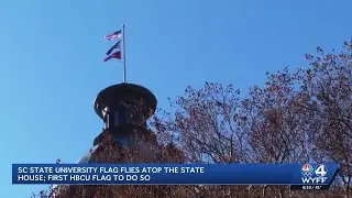 SC State Flag Flies Above State House