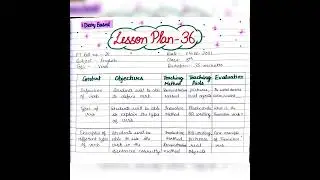 Diary lesson plan | Verb | 8th class english lesson plan | NCERT | CBSE | B.Ed.