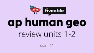 AP Human Geo Review &ndash; Units 1-2