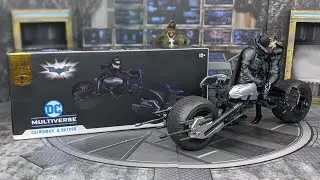 McFarlane Toys (McFarlane Toy Store Exclusive) Gold Label Dark Knight Rises Catwoman  Batpod Review