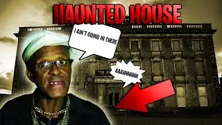 GRANDPA COULDN'T HANDLE THIS HAUNTED HOUSE ( SUPER HILARIOUS)