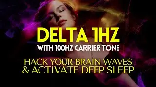 Delta 1Hz | Synchronize Your Brain Waves to Deep Sleep Frequency | Sleep Stages 3-4 | No Music