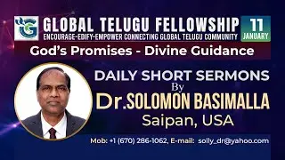 Divine Guidance II Day 11 II Short Sermon by Dr. Solomon Basimalla II January 11, 2026