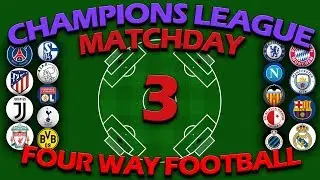 UEFA Champions League 2019-20 - Match Day 3 - Four Way Football - Algodoo
