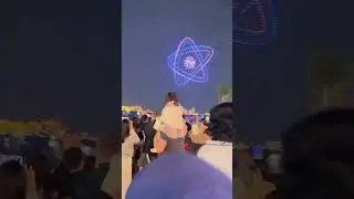 Drones show in Dubai&bull;#jorbeach#jbrdubai#dubaiescapes #
