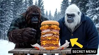 BIGFOOT ORDERS FROM ARBY&rsquo;S SECRET MENU! THE DOUBLE MEAT MOUNTAIN 🥩🦶🍔