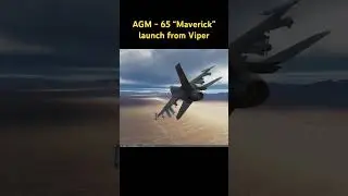 F16C - Viper AGM65 missile launch #dcsworld #simulator #aviation #F16C #F16Viper #militaryaircraft
