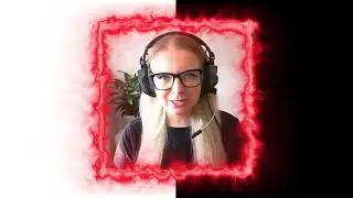 Red Fiery Flames Demonic Webcam Facecam Border for Twitch
