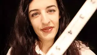 ASMR ~ Unintelligible Whispers | Face Measuring | Pen Scribbling