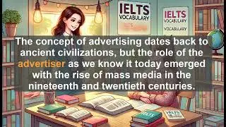 IELTS 8.0 Vocabulary Lesson: Advertiser - Meaning, Common errors, Synonyms and Antonyms