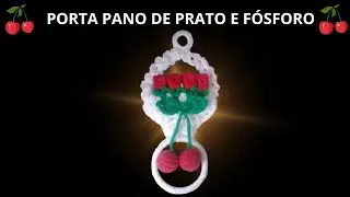 Porta pano de prato e fósforo! #lovecrochecomavivi #crochet #crochecriativo #croche