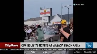 OPP issue 172 tickets related to Wasaga Beach car rally