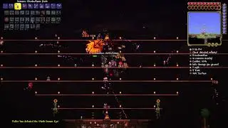 Terraria on PC: Dreadnautilus (boss fight Master Mode)