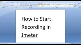 Performance Testing Expert - How to perform recording using Jmeter