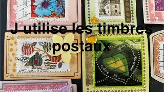 Comment j&rsquo;utilise mes timbres postaux comme embellissements👍￼