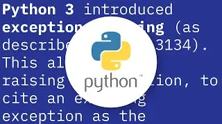 Re-raise exception with a different type and message, preserving existing information