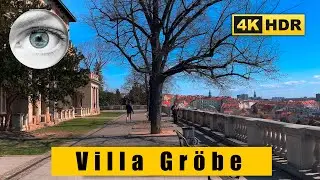 4K Prague walk: Villa Gr&ouml;be (Gr&eacute;bovka), Havl&iacute;ček Gardens, Vynohrady - Czech Republic 🇨🇿 ASMR HDR