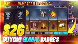 Buying 10000 Diamonds Badges In New Elite Pass Season 34 -Full Review & Global Top -Garena Free Fire