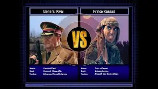 Tank General VS Stealth General [C&C Zero Hour Challenge] [Hard]