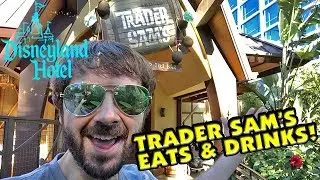 TRADER SAM'S Enchanted Tiki Bar at Disneyland Hotel! Amazing Eats & Drinks!