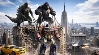 King Kong and Godzilla vs. Optimus Prime: War of the Metal and the Monsters #Godzilla #KingKong