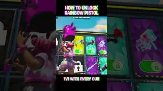 HOW TO UNLOCK THE RAINBOW PISTOL IN 1V1 WITH EVERY GUN!!!!