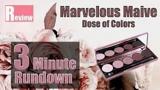 3 Minute Palette Rundown|Dose of Colors Marvelous Mauves