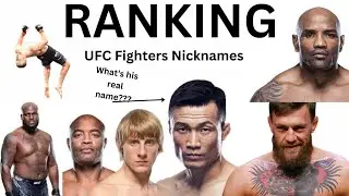 TIER RANKING UFC fighters based on their nicknames |