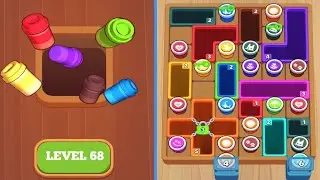 Coffee Drop Wooden Hole Hard Level 68 Gameplay Walkthrough 