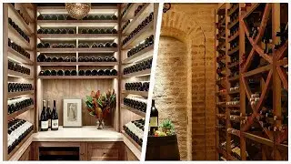 75 Beige Floor And Yellow Floor Wine Cellar Design Ideas You'll Love 🔴