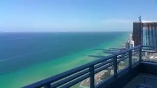 Ocean Front Corner King suite Hilton Diplomat Hollywood FL