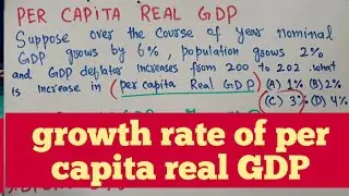growth rate of per capita real GDP from nominal GDP , Population Growth and GDP Deflator
