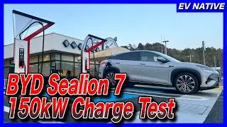 Long-Awaited Battery Preconditioning Function Added!/ BYD Sea Lion 7 AWD 150kW DC Fast Charging Test