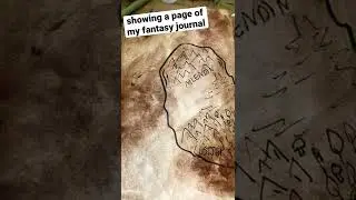 fantasy journal #shorts #art #drawing #fantasy #fantasyart #watercolor #pen #journal