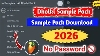 All Dholki Sample Pack 2026 । Fl Studio Sample Pack download। No Password । Dj aarju music 
