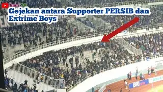 Gojekan antara Supporter PERSIB dan Extreme Boys || Match PSIS Semarang VS PEESIB Bandung
