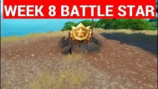 Week 8 Secret Battle Star Location - Fortnite Season X Storm Racers Challenges