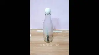 Fire and Vacuum Magic The Egg Inside the Bottle Experiment #experiment #tricks #science #shorts