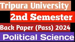 2nd Semester Back Paper || Political Science (Pass) || Mark 2 || Unit,1