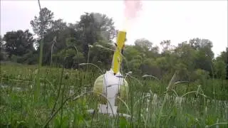 DANGEROUS:  Mortar strapped to simulated Head (Watermelon)