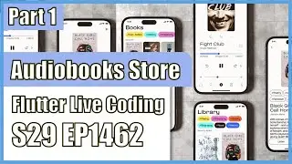 [Flutter] Flutter Live Coding EP1462 (Audiobooks Store App Part 1)