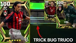 How To Get 100 Rated A. Nesta, Dida In eFootball 2023 Mobile || Epic Ac Milan Pack Trick Bug Truco