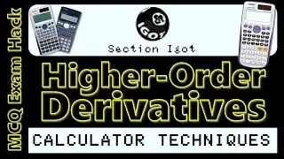 Your Calculator Can Solve Higher-Order Differentiation Problems in an MCQ Exam