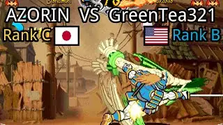 Vampire Savior - the lord of vampire: (JP) AZORIN vs (US) GreenTea321 - 2021-08-21 18:49:02