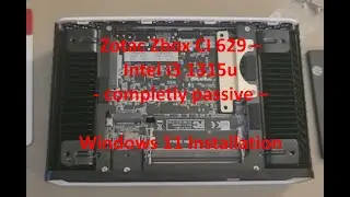 Zotac Zbox CI629 Intel i3-1315u Barebone PC Build - complete passive - Windows 11 installation