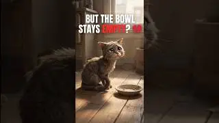 This Cat is Always Hungry 💔 #shorts