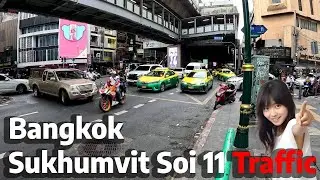 Sukhumvit Soi 11 Traffic Chaos: Peak Hour Gridlock in Bangkok